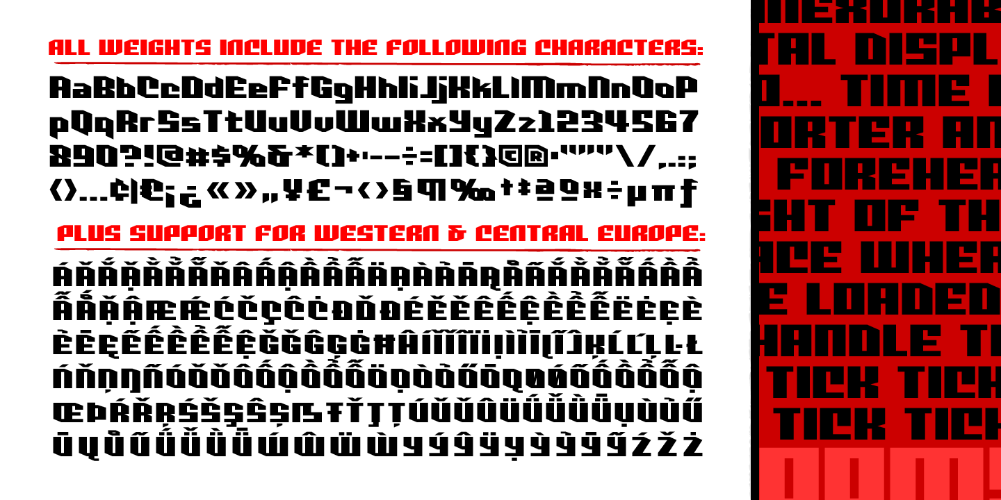 Deadline Font Poster #1
