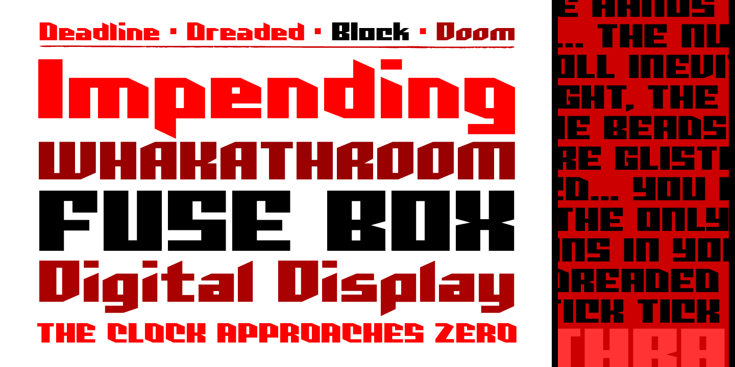 Deadline Font Poster #1