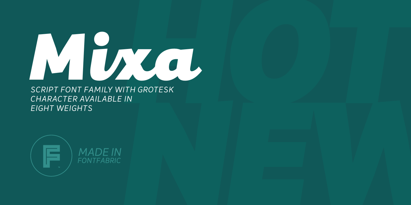 Mixa Font Poster