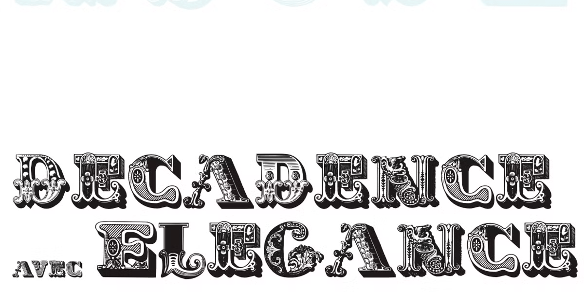 Decadence avec Elegance Font Family Poster