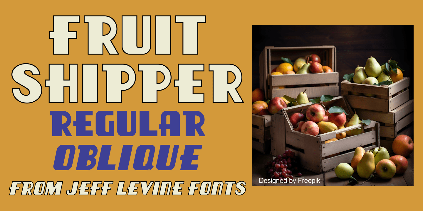 Fruit Shipper Font Poster #1