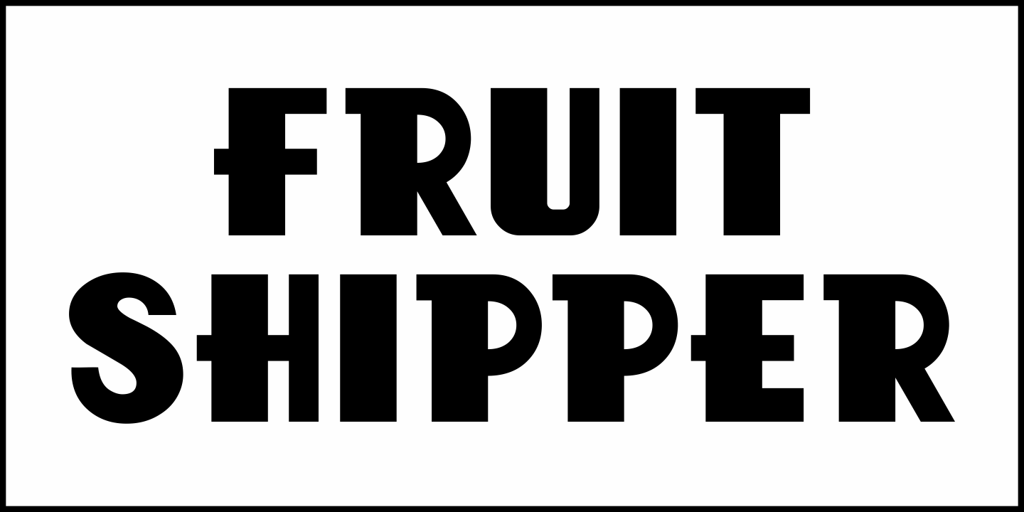 Fruit Shipper Font Poster #1