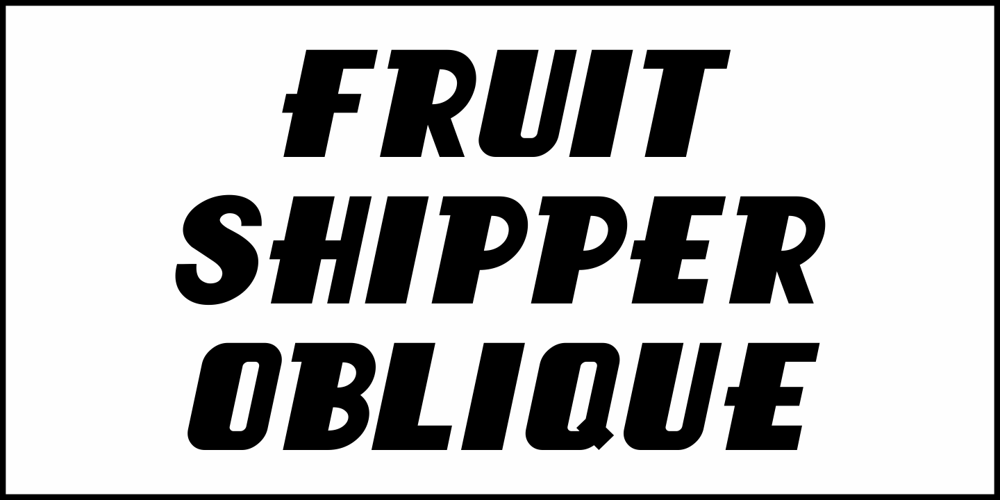 Fruit Shipper Font Poster #1