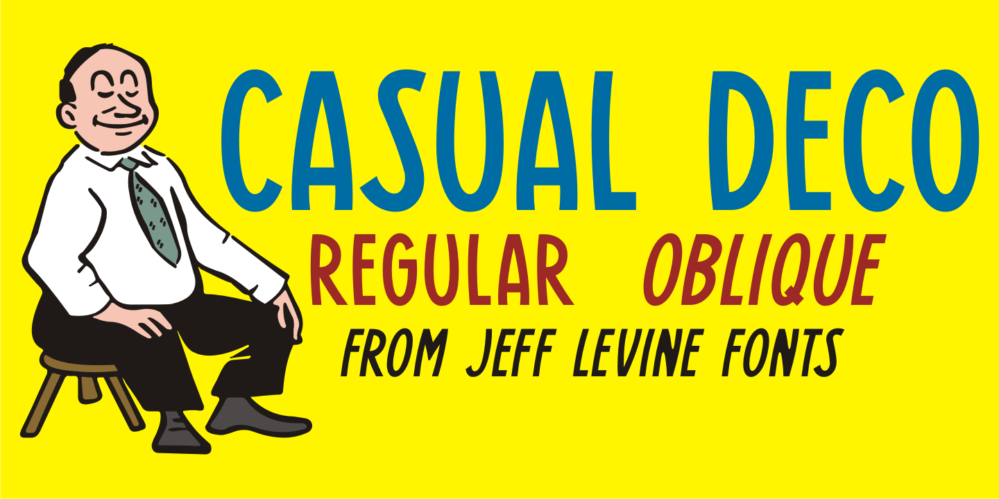 Casual Deco Font Poster #1