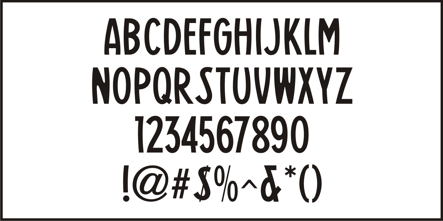 Casual Deco Font Poster #1