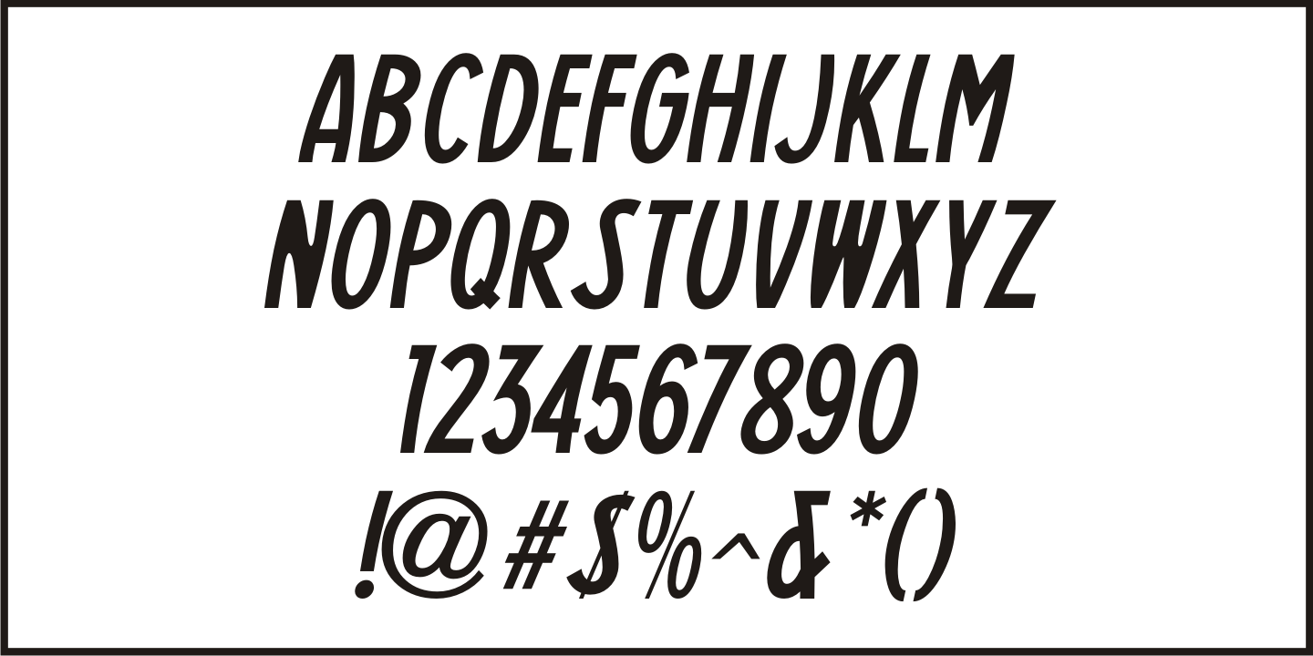 Casual Deco Font Poster #1