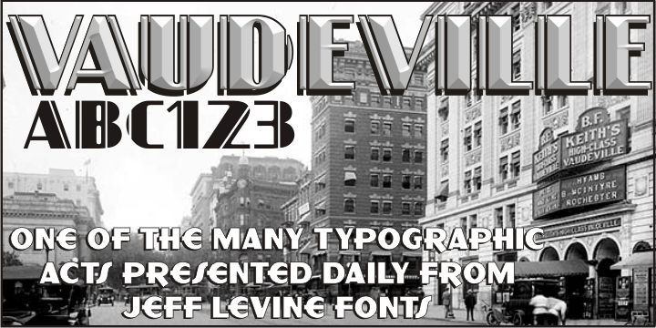 Vaudeville Font Poster #1