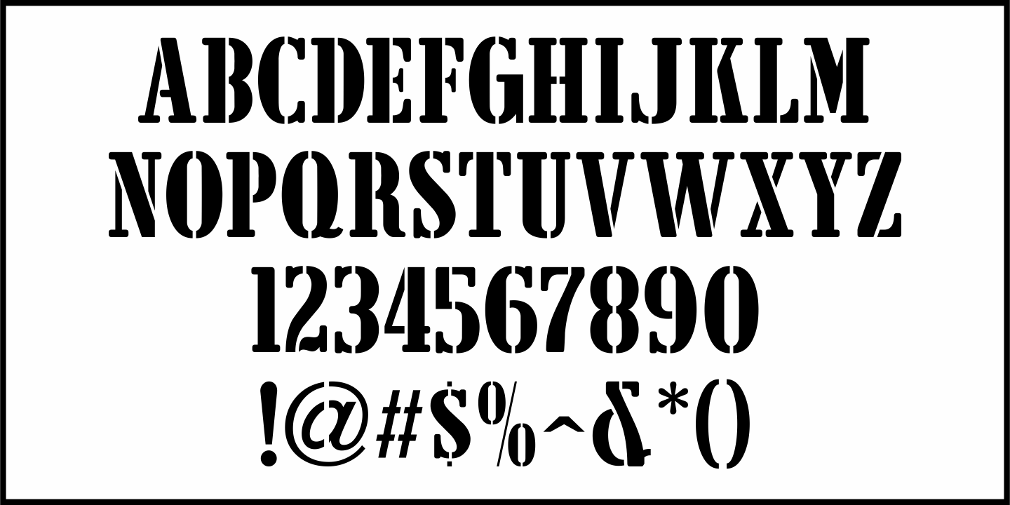 Customs Agent Font Poster #3
