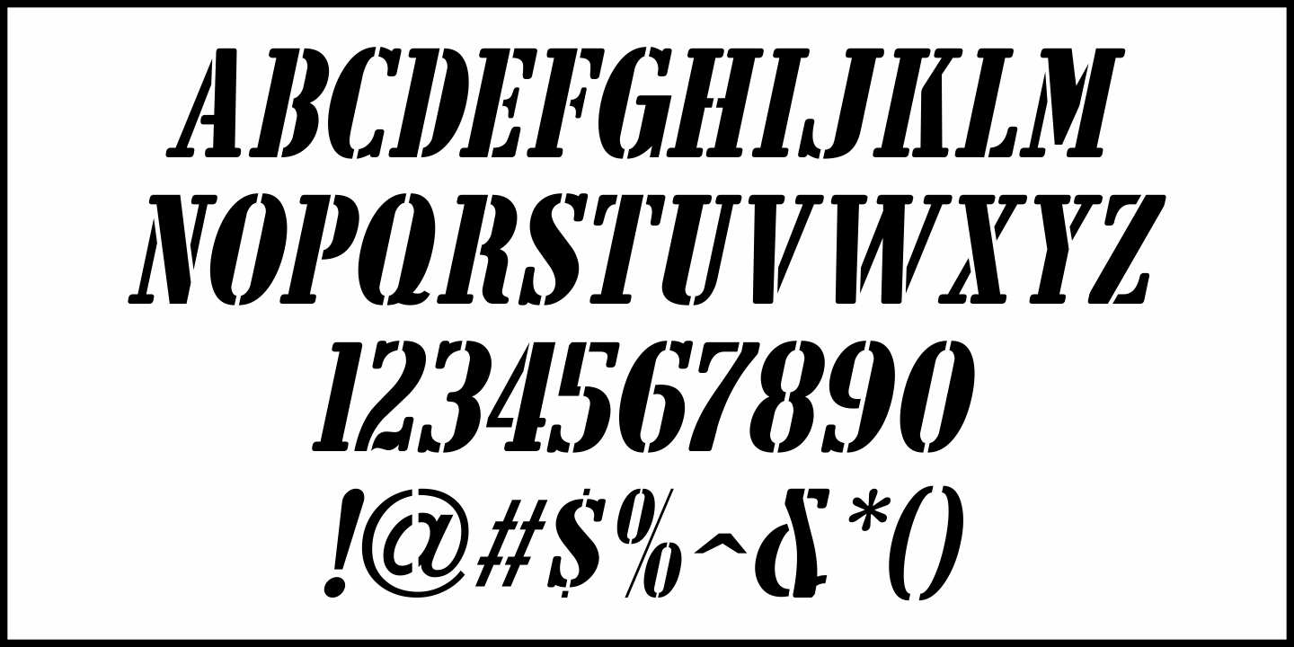 Customs Agent Font Poster #5