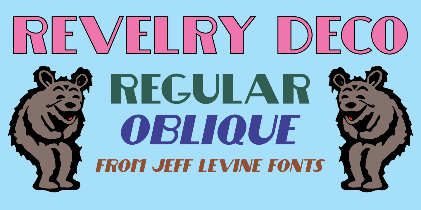 Revelry Deco Font Poster #1