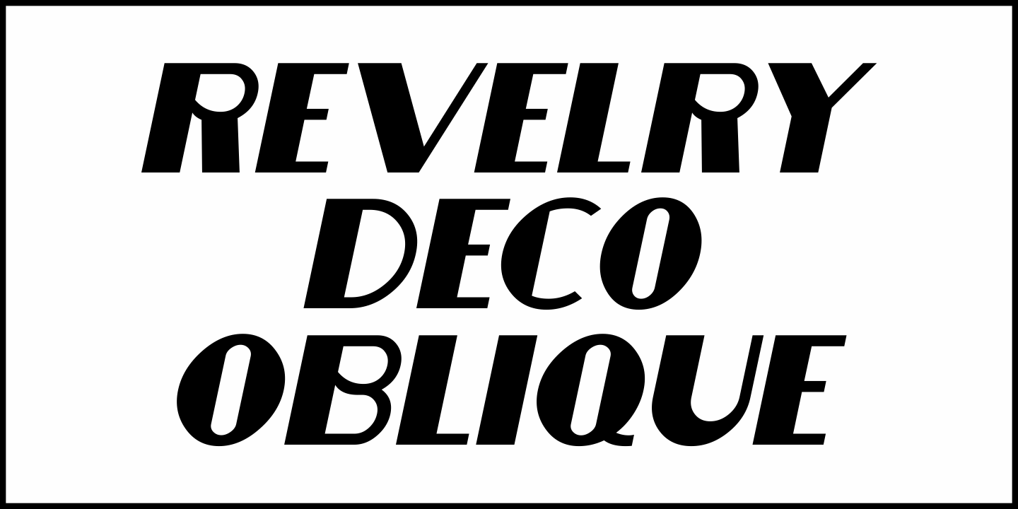 Revelry Deco Font Poster #4