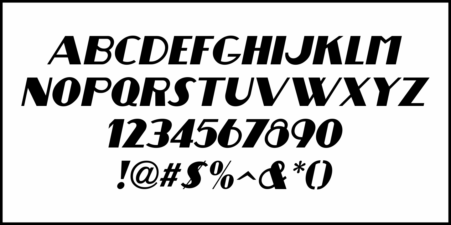 Revelry Deco Font Poster #5