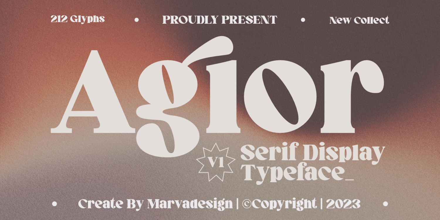 Agior Font Poster #1