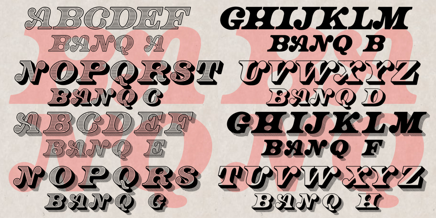 Banq Font Family Poster