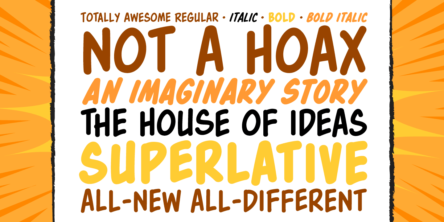 Totally Awesome Font Poster #1