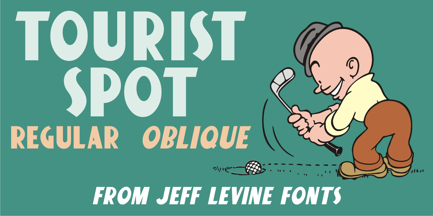 Tourist Spot Font Family Poster