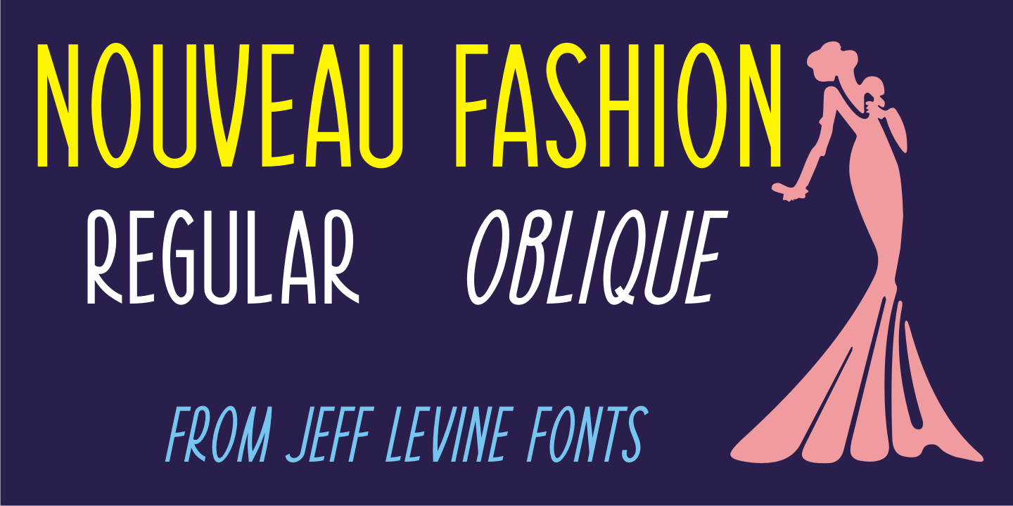 Nouveau Fashion Font Family Poster