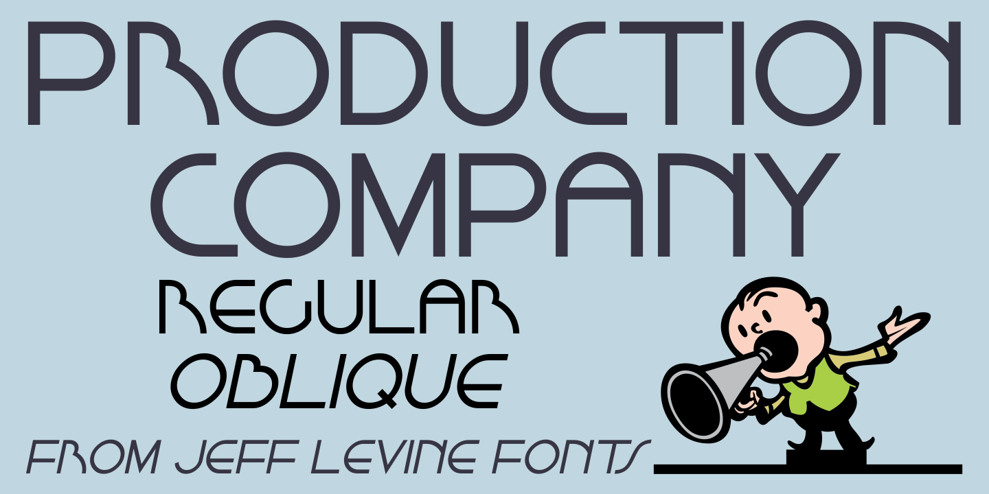 Production Company Font Family