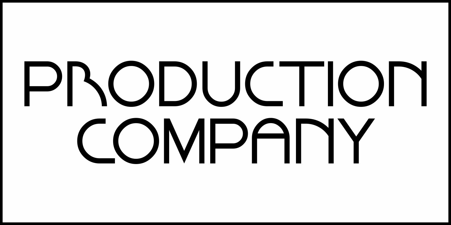 Production Company Font Poster #1