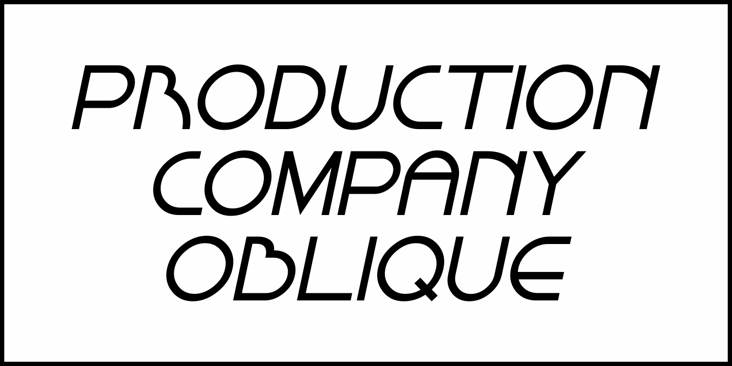 Production Company Font Poster #1