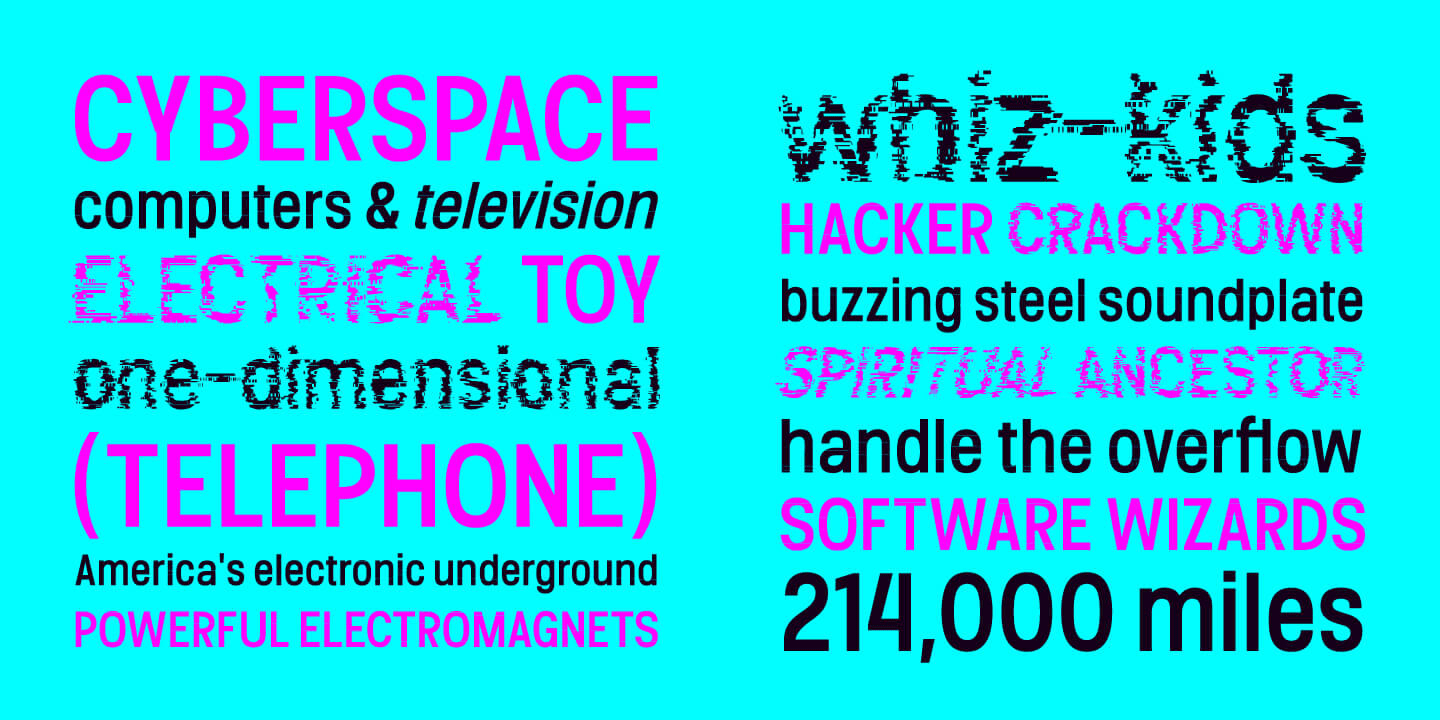 Koruption Font Poster #1