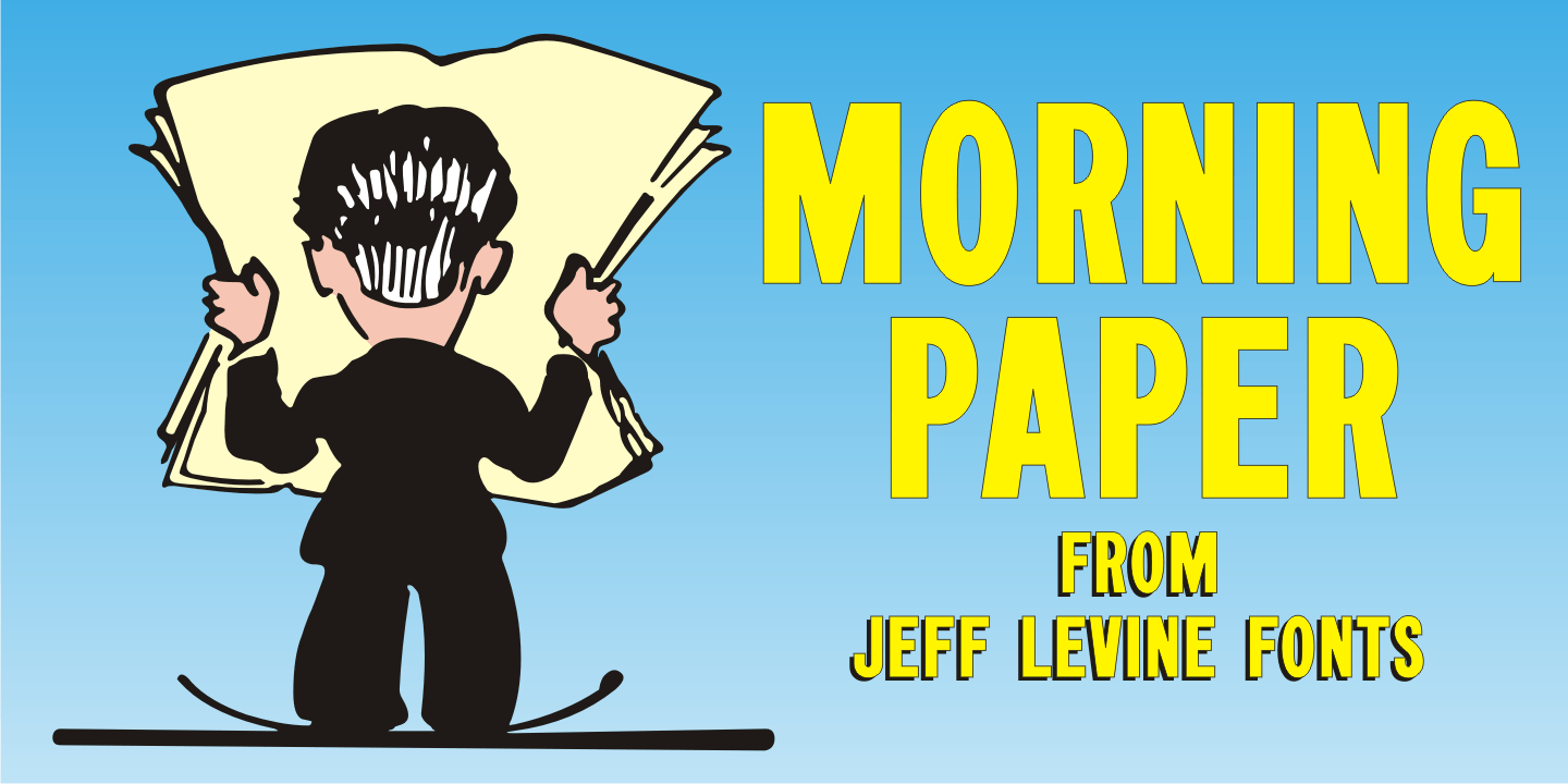 Morning Paper Font Poster #1