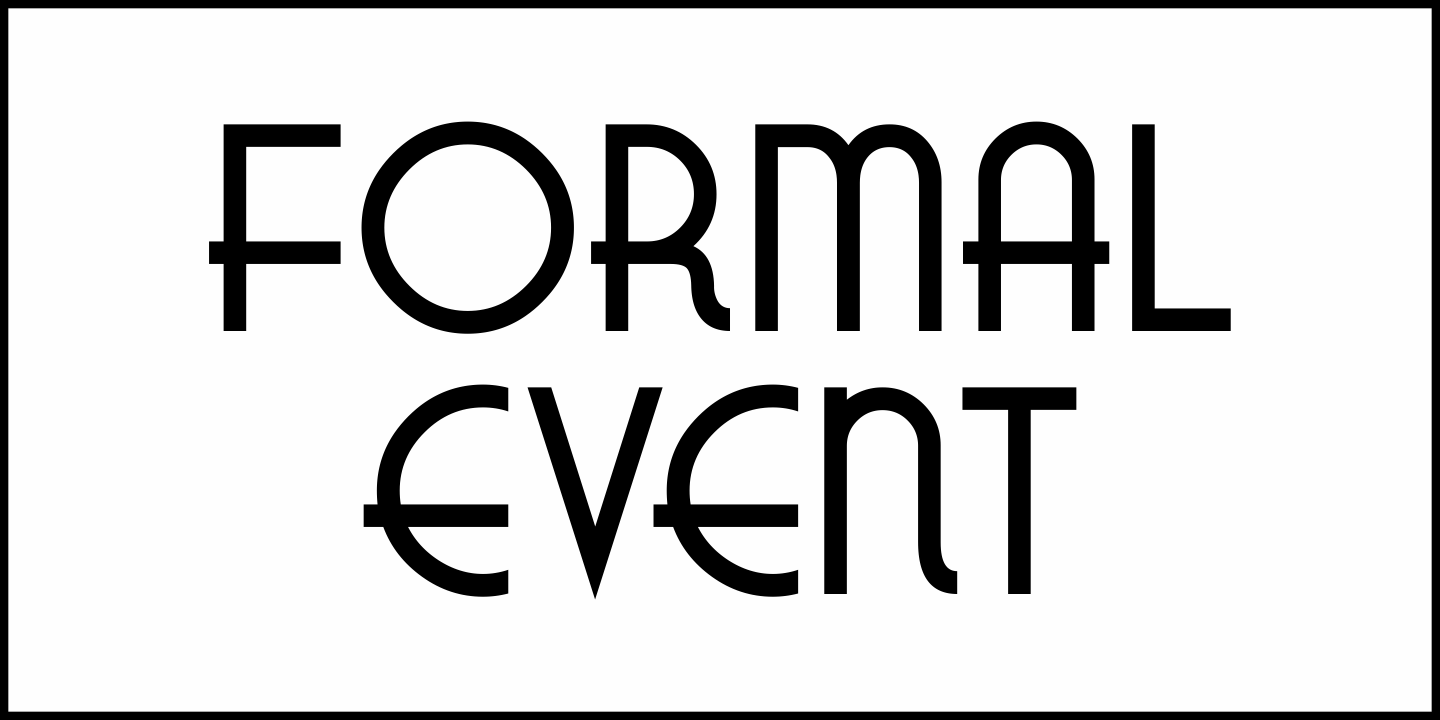 Formal Event Font Poster #2