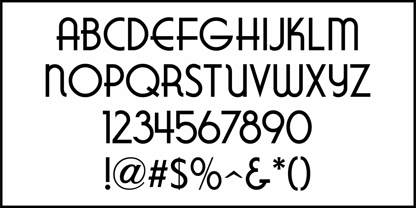 Formal Event Font Poster #3