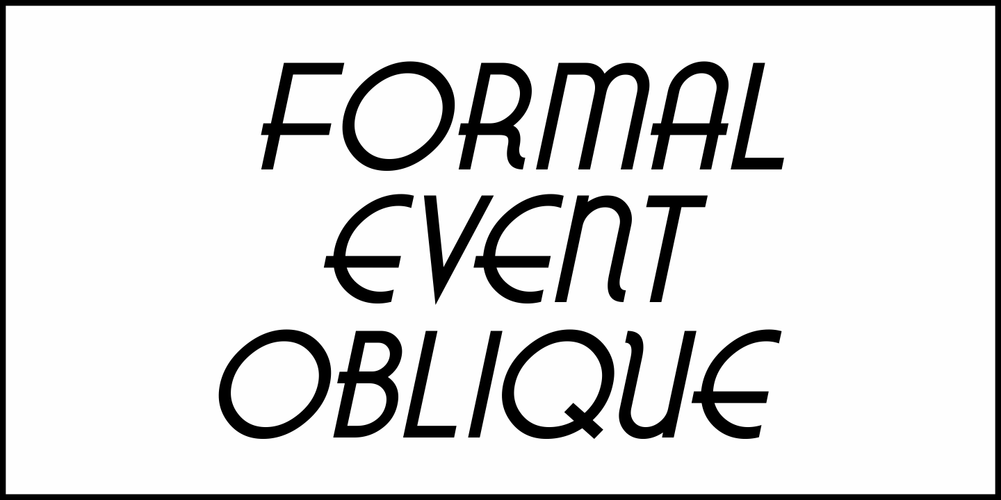 Formal Event Font Poster #4