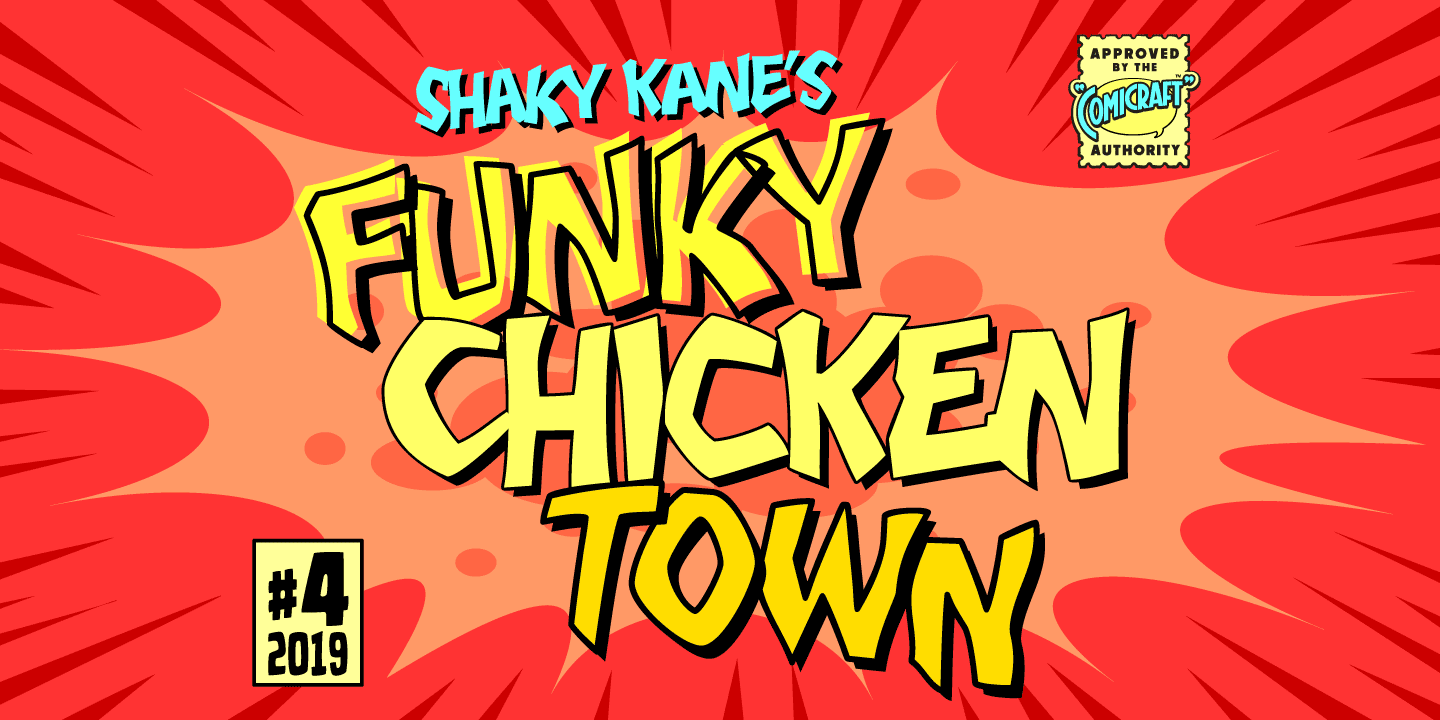 Funky Chicken Town Poster