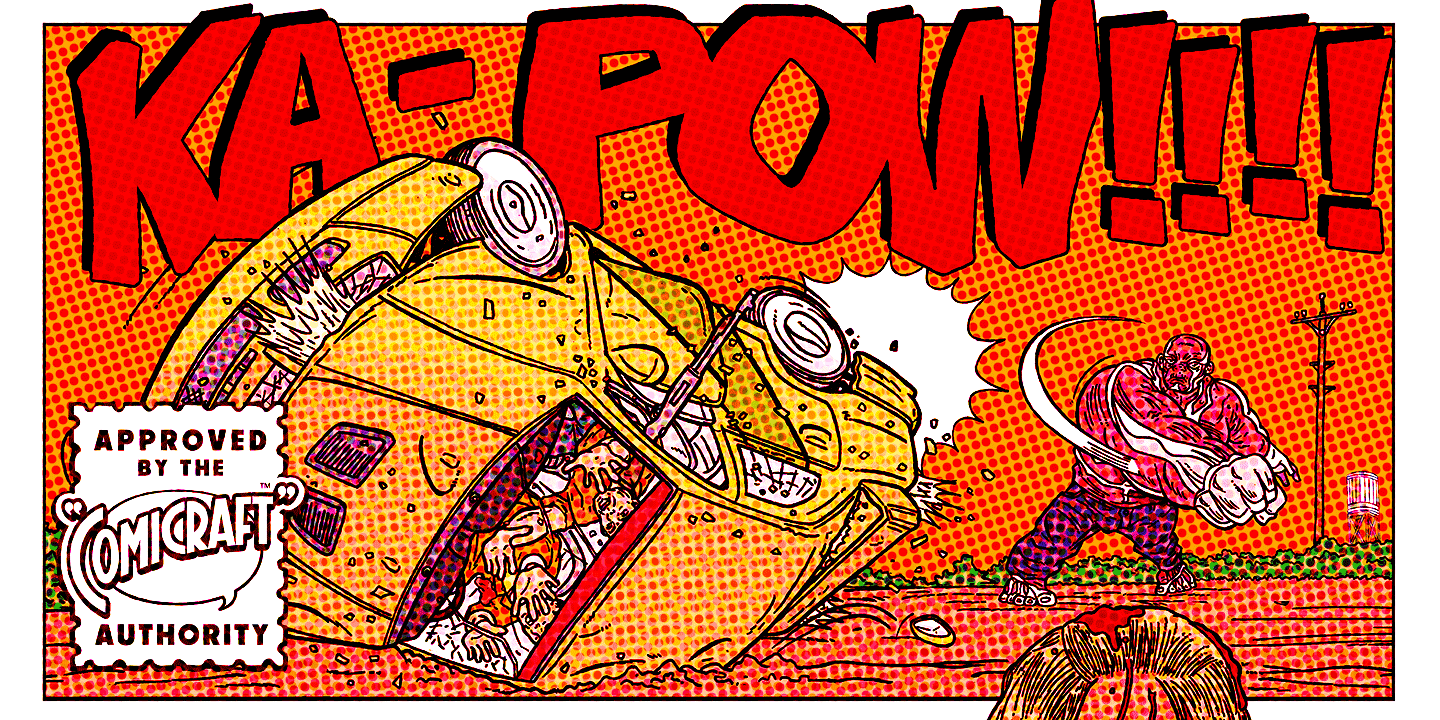 Funky Chicken Town Font Poster #1