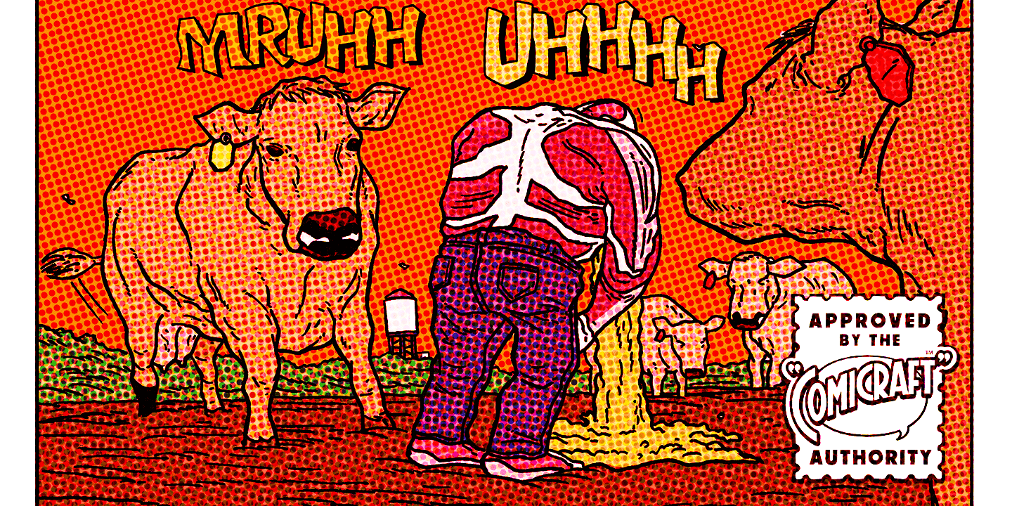 Funky Chicken Town Font Poster #1