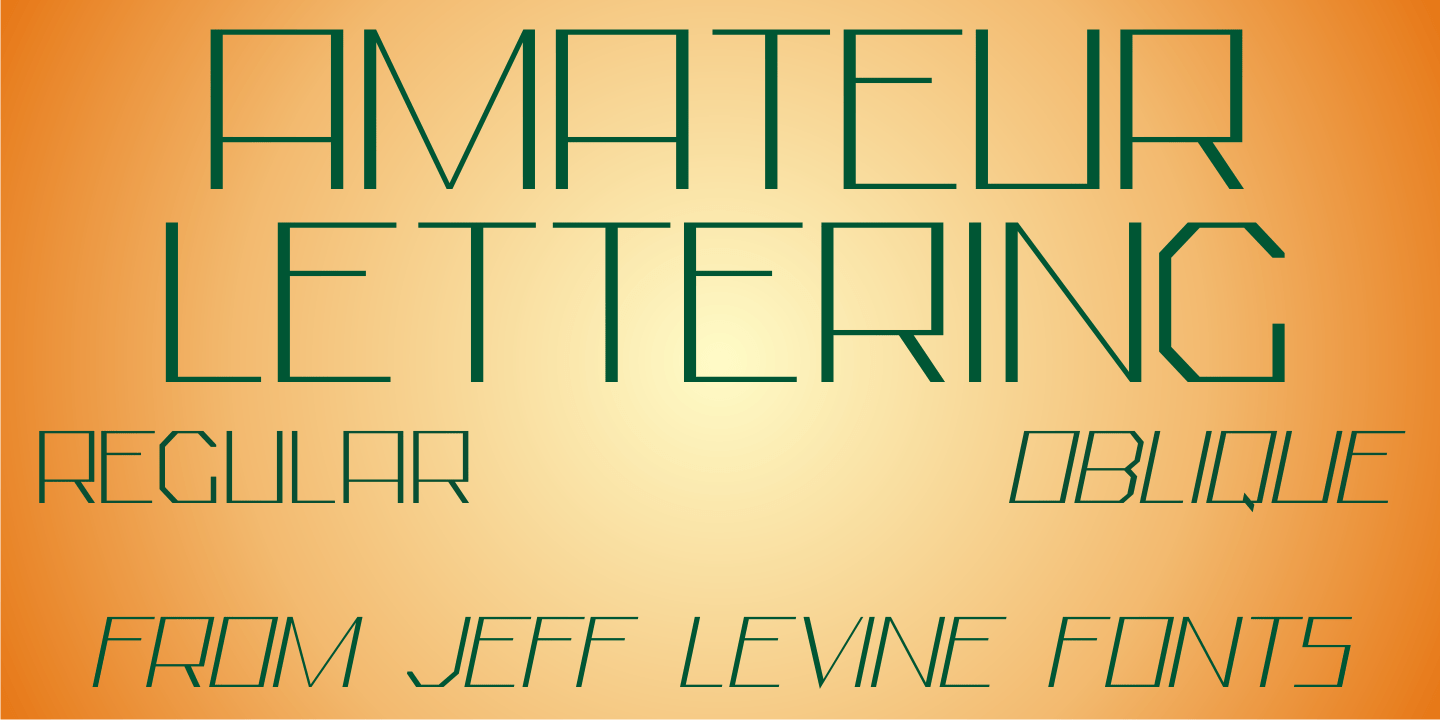 Amateur Lettering Font Family Poster