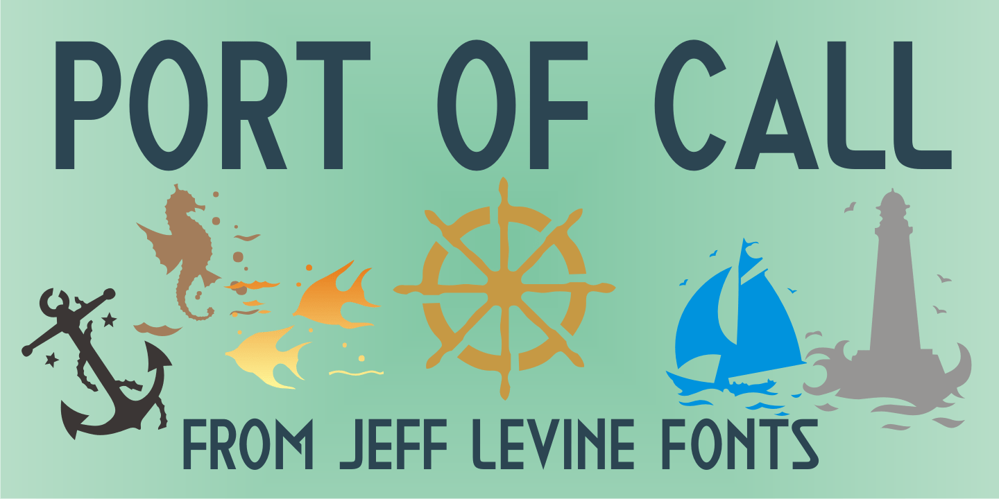 Port of Call Font Poster #1