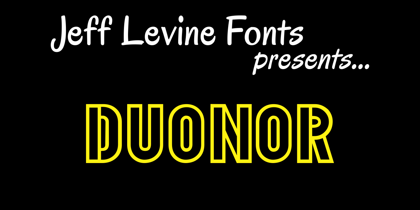 Duonor Font Family Poster