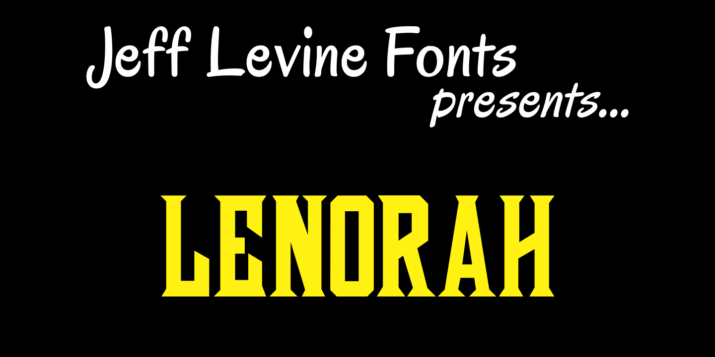 Lenorah Font Family Poster