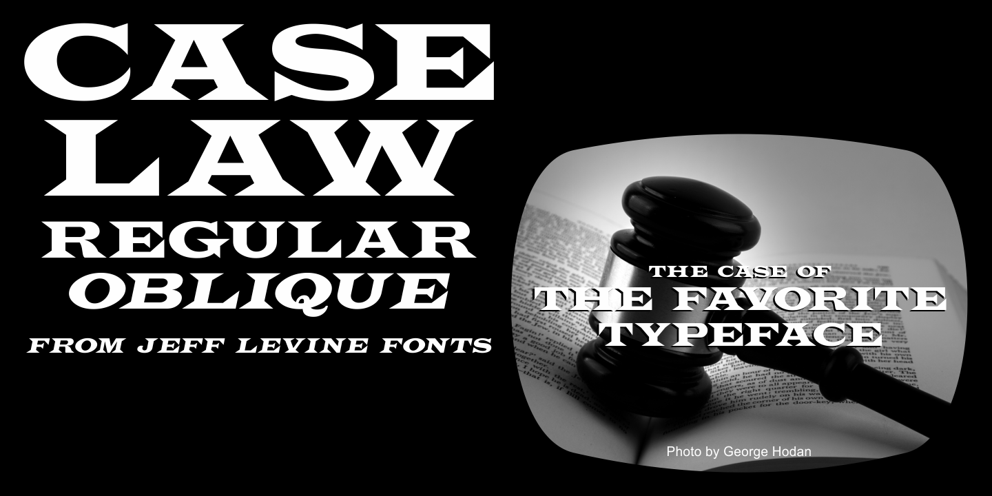 Case Law Font Poster #1