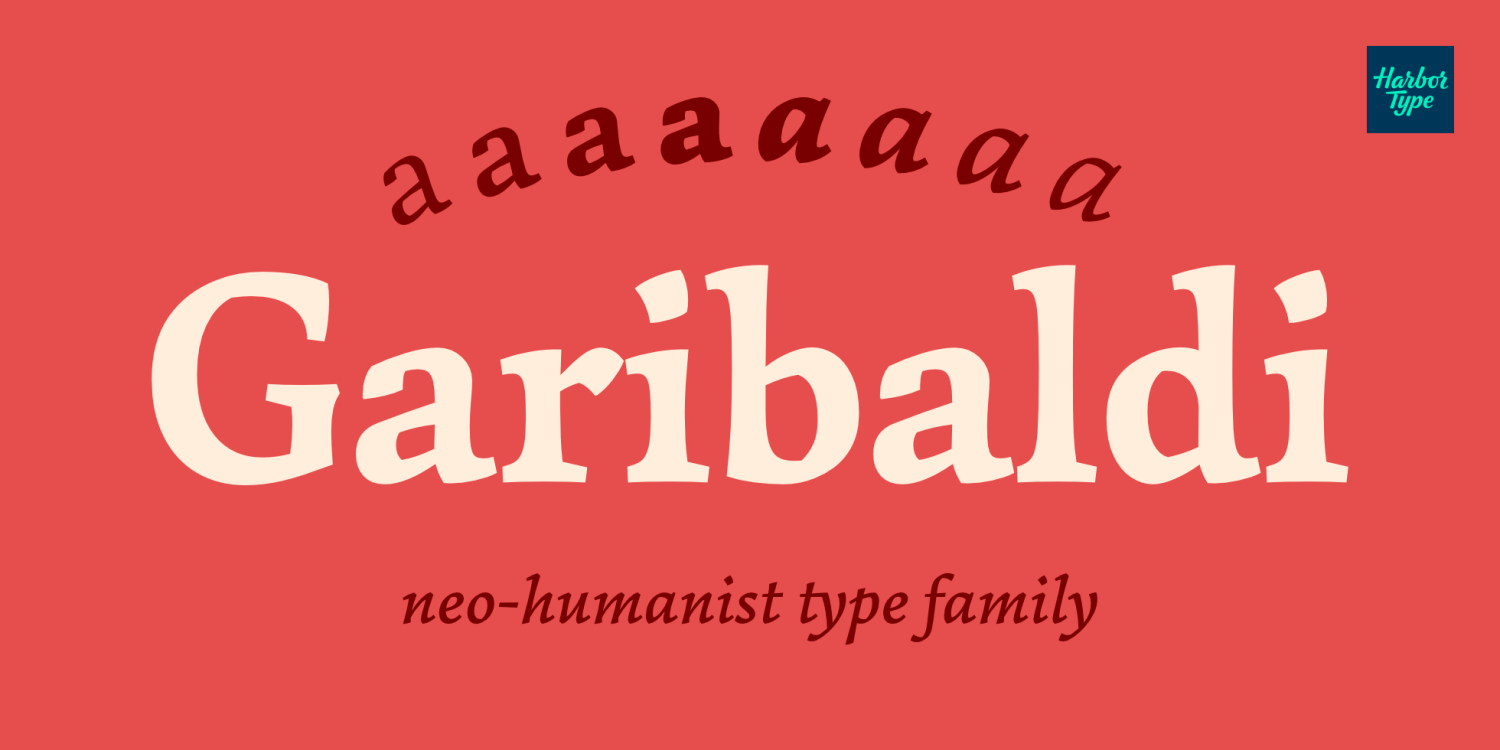 Garibaldi Font Poster