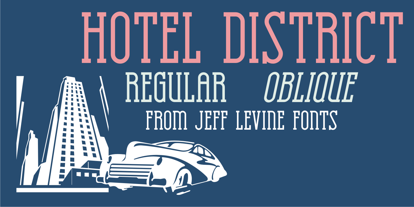 Hotel District Font Poster #1