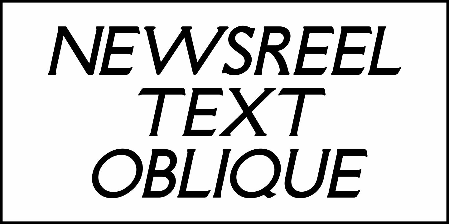 Newsreel Text Font Poster #4