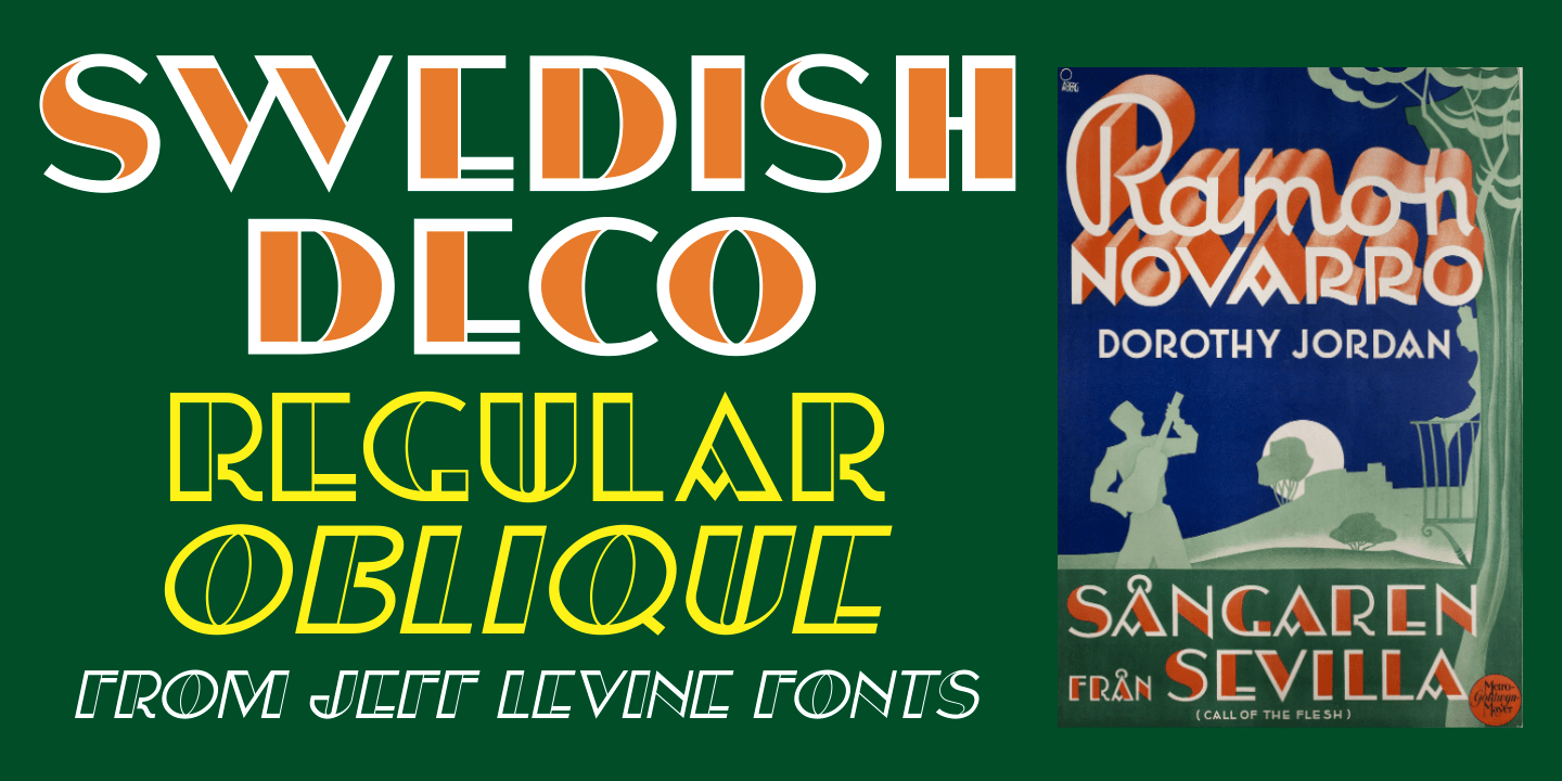 Swedish Deco Font Family Poster