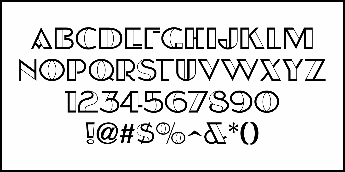 Swedish Deco Font Poster #3