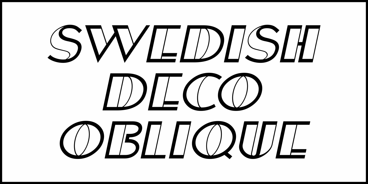 Swedish Deco Font Poster #4