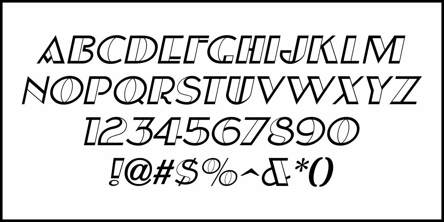Swedish Deco Font Poster #5
