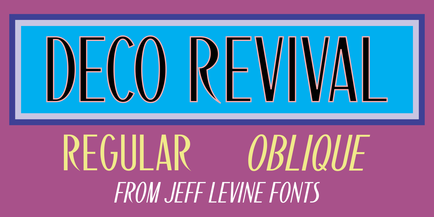 Deco Revival Font Poster #1