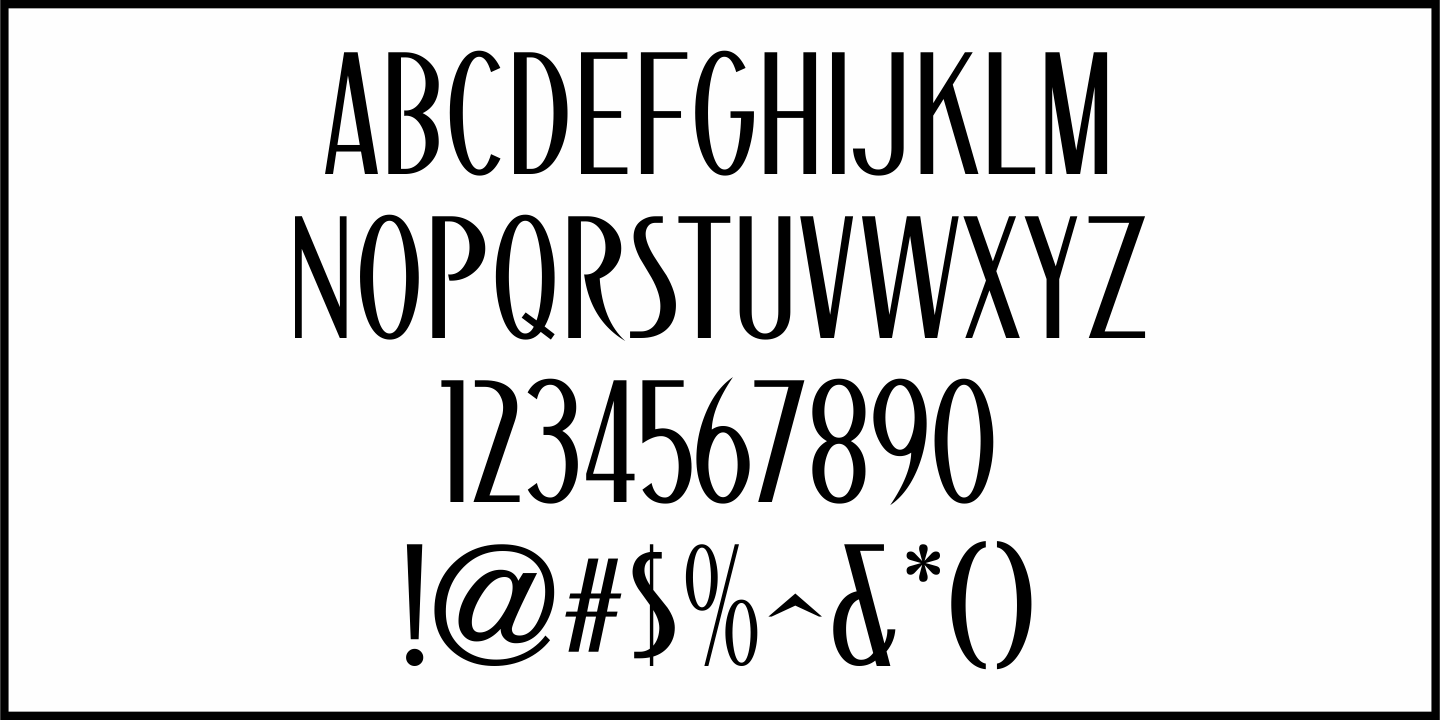Deco Revival Font Poster #1