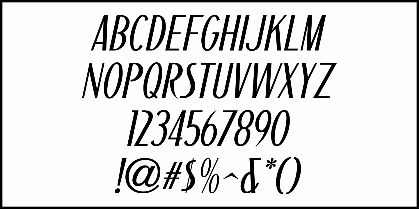 Deco Revival Font Poster #1