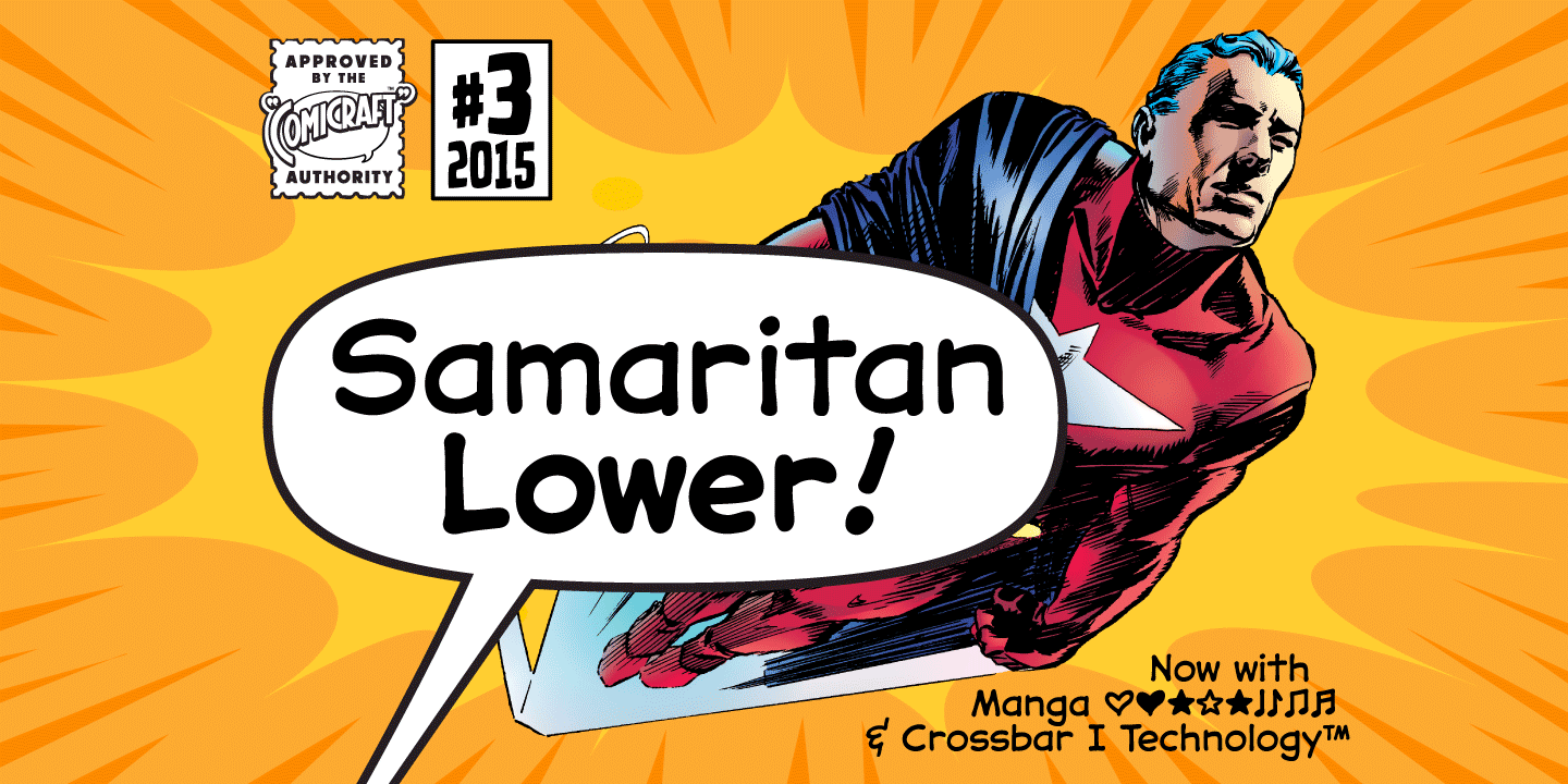 Samaritan Lower Font Poster #1