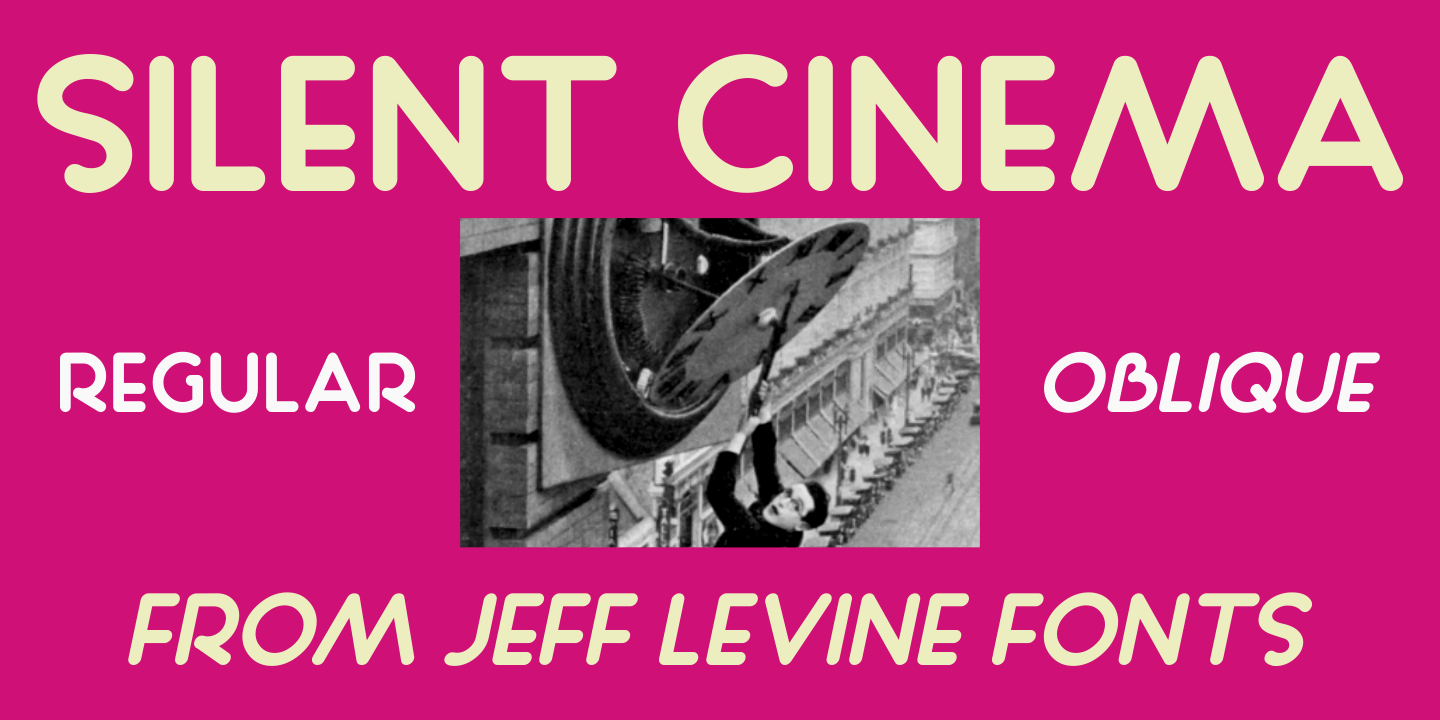 Silent Cinema Font Family Poster