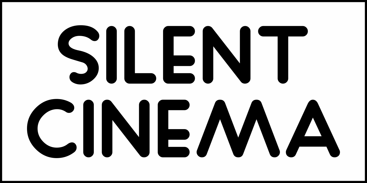 Silent Cinema Font Poster #2